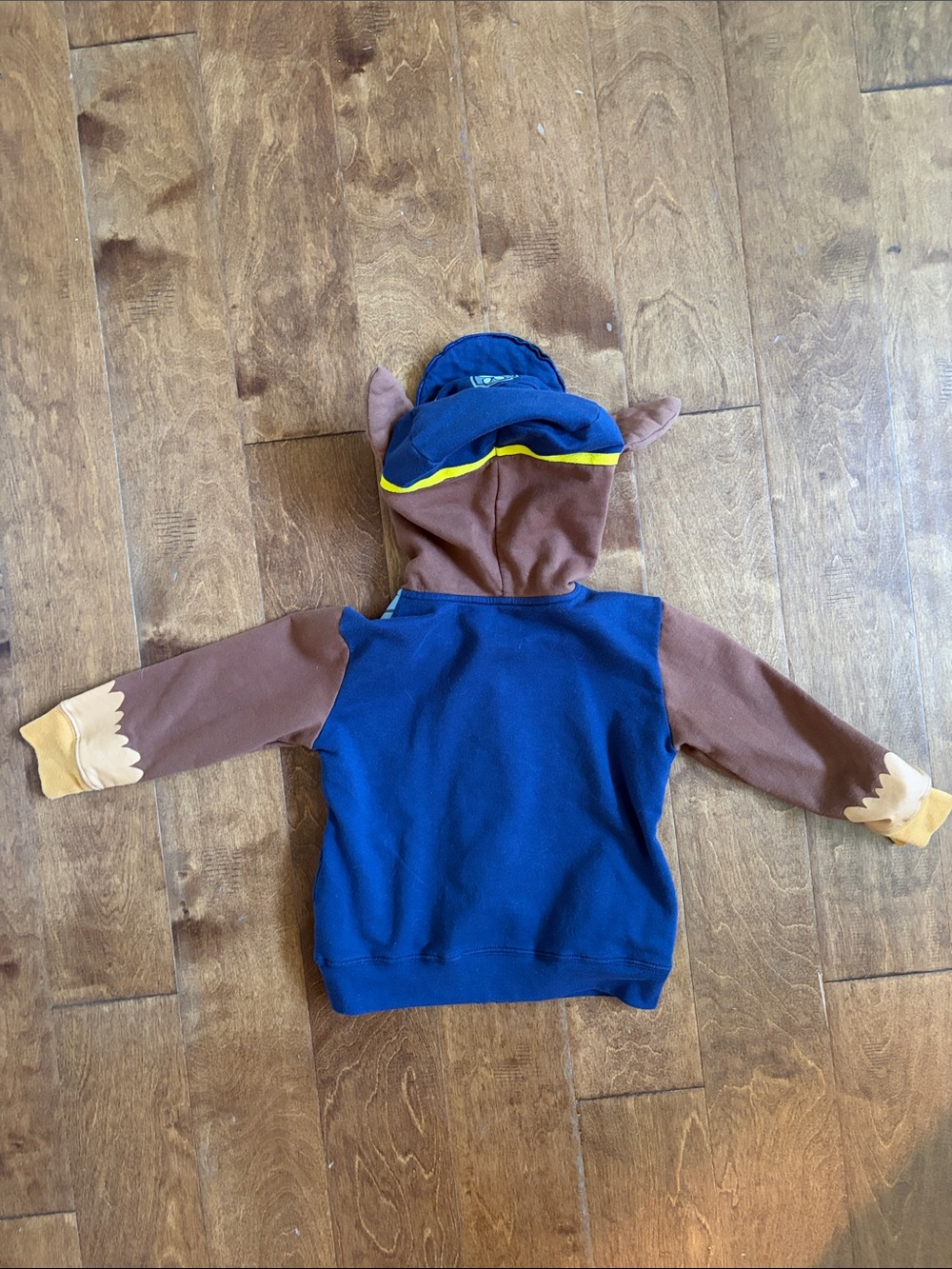 Paw Patrol Brown & Blue Character Zip-Up Hoodie with Ears - Picture 3 of 7